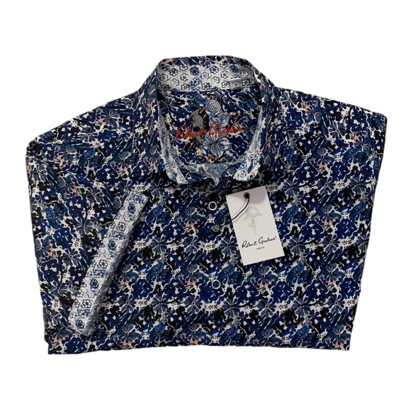 NWT Robert Graham Boise Short Sleeve Shirt - Picture 6 of 8